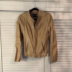 Express Women's Tan Leather Jacket